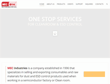 Tablet Screenshot of mecind.co.kr